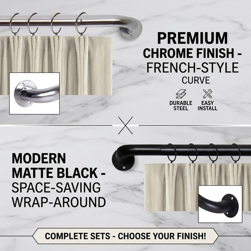 French wrap around curtain - around,