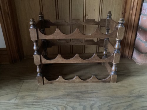 Oak wine rack holds - oak,