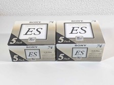 【NEW SEALED 5-pack x2】SONY MD ES Series 74min White Shell MiniDisc MADE IN JAPAN