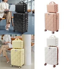 2 Piece Luggage Sets ABS+PC Hard Shell Suitcase Spinner 4 Wheels Travel Carrier
