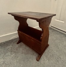 Vintage Wooden Side Table with Magazine Rack – Solid Wood – £43 (Negotiable)