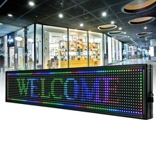 High Brightness Outdoor LED Sign Programmable Scrolling Message Display Board US