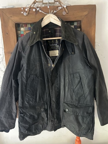 Vintage barbour bedale grey - vintage,
