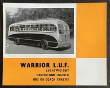GUY WARRIOR L.U.F. Bus or Coach Chassis Commercial Sales Brochure c1958