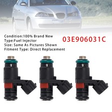 3Pcs Fuel Injector For VW Polo