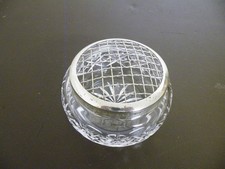 Vintage Cut Glass Rose Bowl