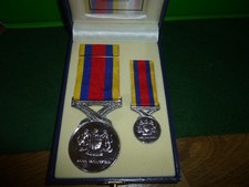 Boxed Malaysian Service Medal