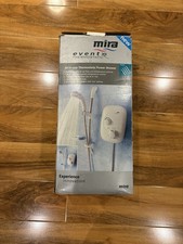 Mira Event XS Thermostatic Electric Power Shower White & Chrome