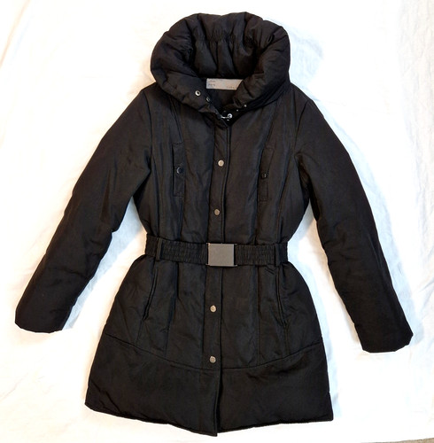Zara basic black puffy - basic,
