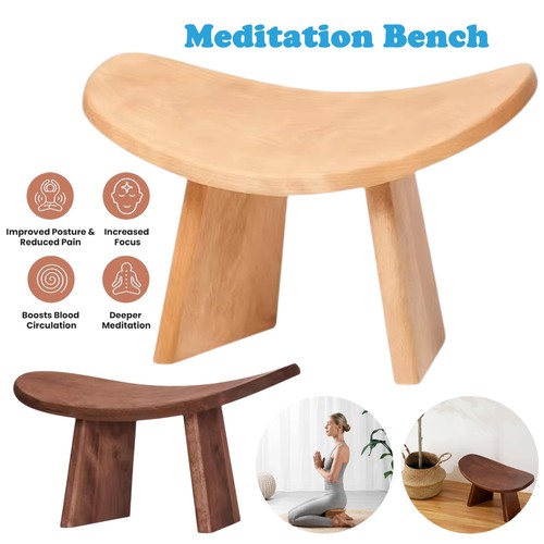 Yoga meditation stool wood - stool,