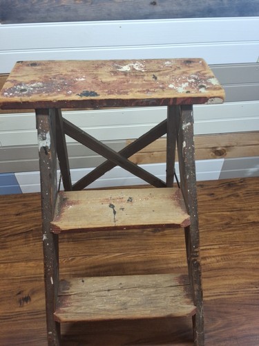 Wooden foot step - foot,