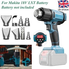 Cordless LCD Display Hot Air Gun For Makita 18V Electric Heat Gun with 8 Nozzles