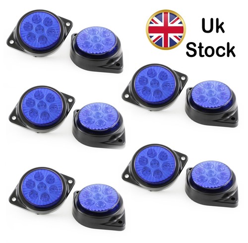 10x 12v led blue lights - led,