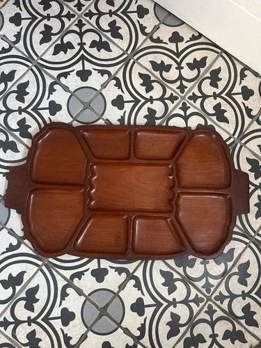Large vintage mcm wooden - large,