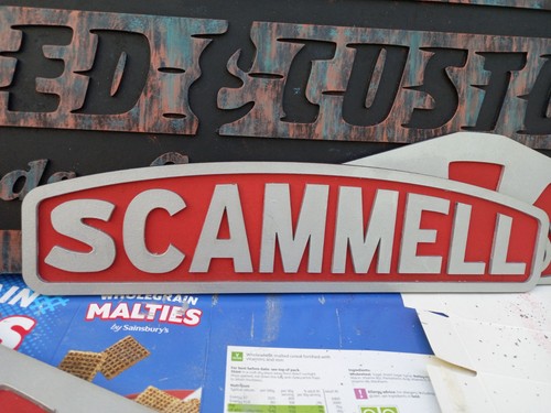 Scammell truck grill badge - truck,