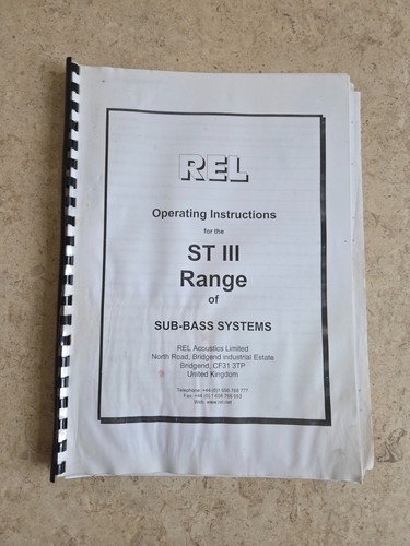 Rel iii subwoofer - iii, &