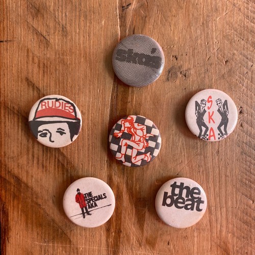 Vintage ska button pin - button, badge