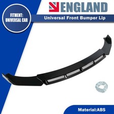 High Quality Universal Front Bumper Spoiler Splitter Lip Body Kit Glossy Black