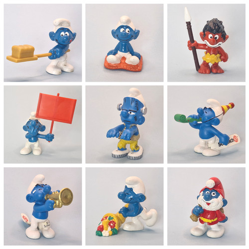 Vintage smurf figures - vintage,
