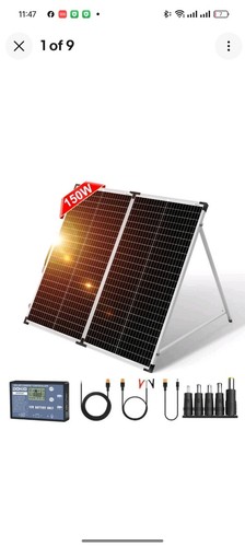 Dokio 150w 12v foldable solar - foldable,