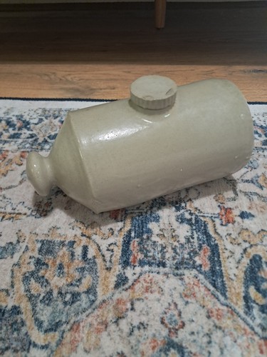 Vintage stoneware glazed tan - vintage,