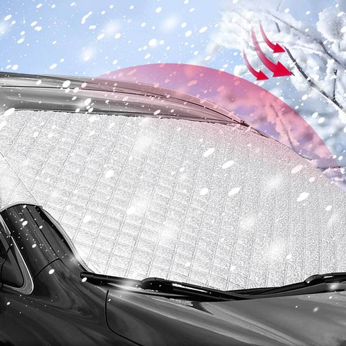 Car front window ice - front,
