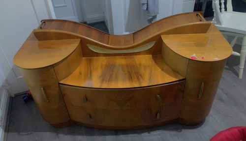 Curved brown wooden - curved,