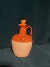 Vintage Stoneware Whisky Rum Jug Salt Glaze pub kitchen decorations brown 