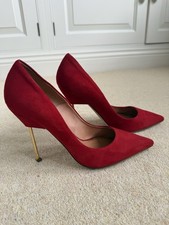 Kurt Geiger Red Suede Gold
