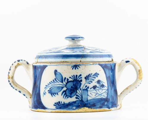 England delftware posset pot - posset,