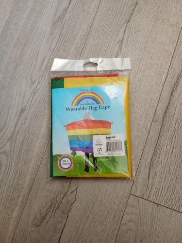 Rainbow lgbt pride flag cape - pride,