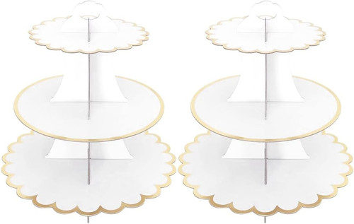 Pack cardboard cake stand 3 - cardboard, stand,