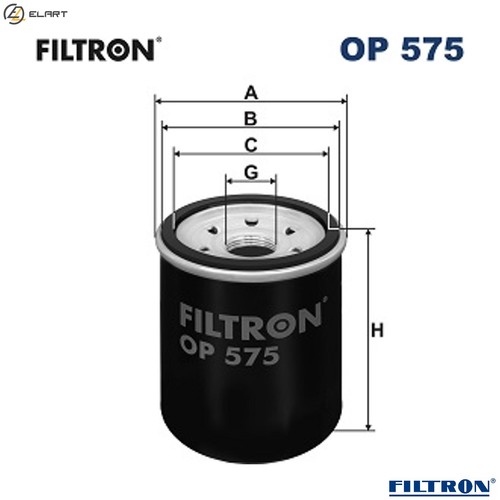 Oil filter 575 for - oil,