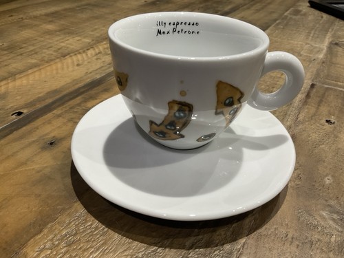 Illy cappuccino coffee cup - cappuccino,