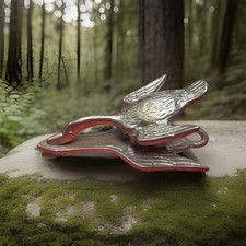 VTG  Rare Heavy Brass Duck Paper/Holder -action ￼