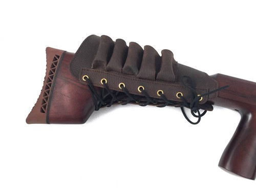 Leather shotgun cartridge - leather,