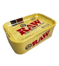 RAW Munchies Tin Box | Smoking Storage Container | Rolling Kit Holder | RAW Box