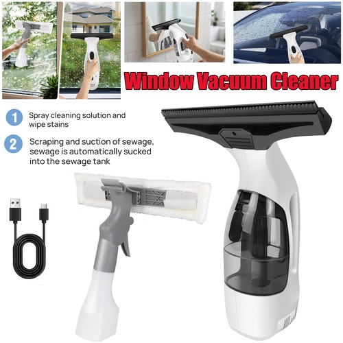 Cordless window cleaning - cleaning, vac