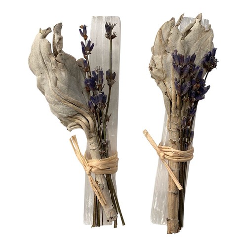 Mini smudge cluster white - mini,