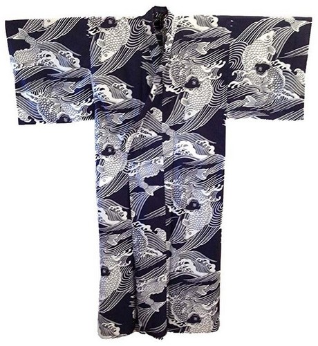 Japanese yukata kimono robe - yukata,