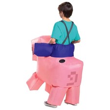 Minecraft Pig Disguise Inflatable wearable Costume Kids