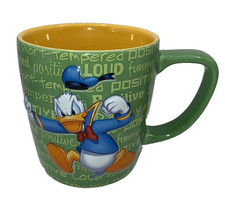 Disney Parks Exclusive Donald Duck 3D Embossed Green 14oz Coffee Mug