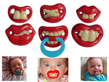 Funny Baby Novelty Pacifier - Cute Silicone Dummy, Unique SHower Gift - BPA Free