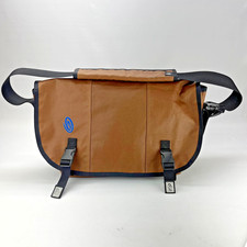Timbuk2 Large Classic Messenger Laptop Bag Mahogany Brown w/blue 17" laptop