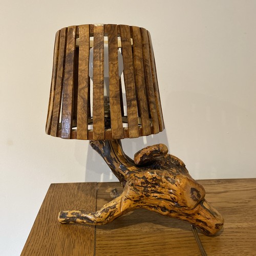Vintage wood tree root table - wood,