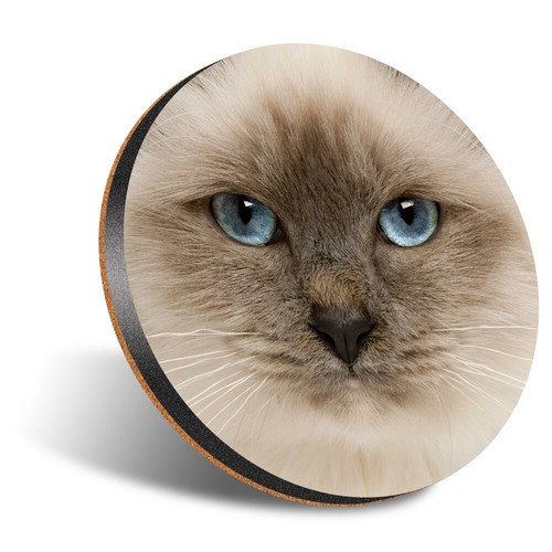 Round 12cm coaster blue - x,