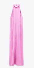  ZARA Pink Long Satin