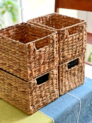 Handwoven water hyacinth - handwoven, 4x