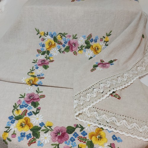 Vtg large embroidered - vtg,