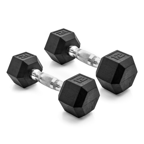 Cap barbell rubber hex - barbell, lb